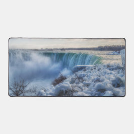 Alfrombrillas De Escritorio Icy Niagara Falls Photo Desk Desk Mat
