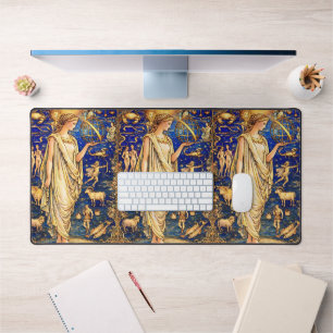 Alfrombrillas De Escritorio Ilustración Celestial de la Diosa Zodiaco Art Nouv