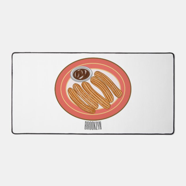 Alfrombrillas De Escritorio Ilustracion Churro personalizado (Anverso)
