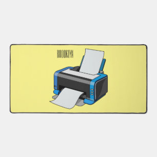 Alfrombrillas De Escritorio Ilustración de dibujos animados de impresora