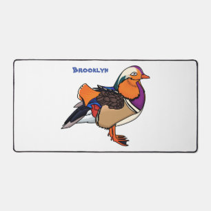 Alfrombrillas De Escritorio Ilustracion de pato de mandarina colorida