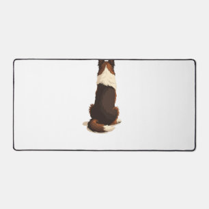 Alfrombrillas De Escritorio Ilustración de perro Border Collie vintage desde a