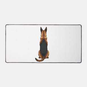 Alfrombrillas De Escritorio Ilustración de perro de pastor alemán vintage vist