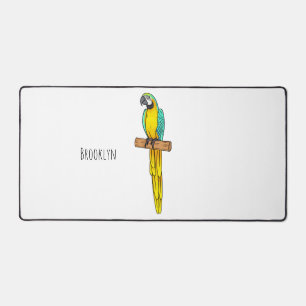 Alfrombrillas De Escritorio Ilustracion de personalizado de aves de macao azul