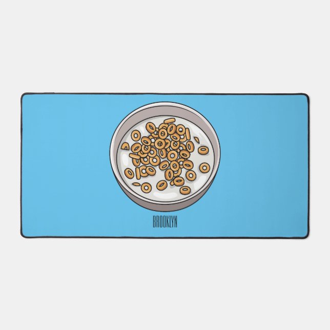 Alfrombrillas De Escritorio Ilustracion de personalizado de cereales (Anverso)