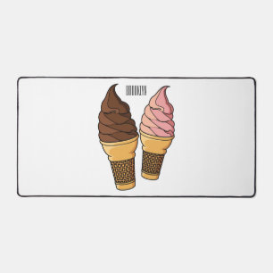 Alfrombrillas De Escritorio Ilustracion de personalizado de helado de cono