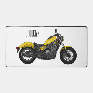 Alfrombrillas De Escritorio Ilustracion de personalizado de motocicleta de cru