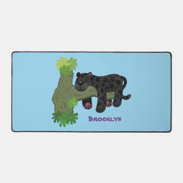 Alfrombrillas De Escritorio Ilustracion de personalizado de pantera negra de j (Anverso)
