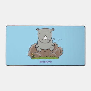 Alfrombrillas De Escritorio Ilustracion de personalizado de rinocerontes