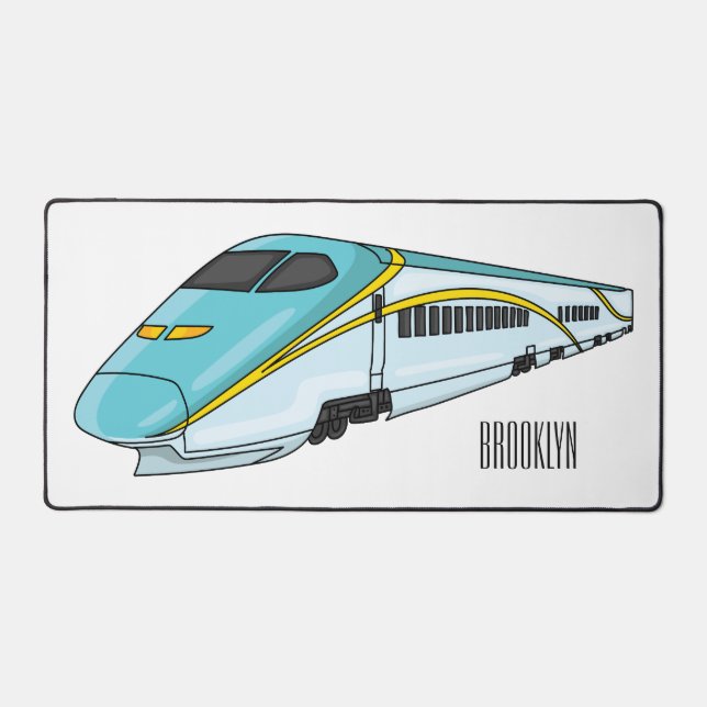 Alfrombrillas De Escritorio Ilustracion de personalizado de trenes de alta vel (Anverso)