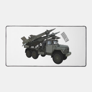 Alfrombrillas De Escritorio Ilustracion de personalizado de vehículos de misil