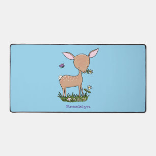 Alfrombrillas De Escritorio Ilustracion de personalizado de venado lindo y fel