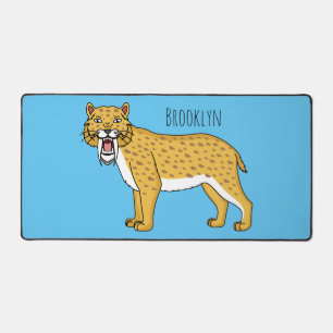 Alfrombrillas De Escritorio Ilustracion de tigre con dientes de saber