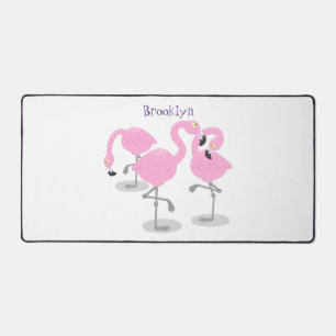 Alfrombrillas De Escritorio Ilustracion de trío de flamingo rosado