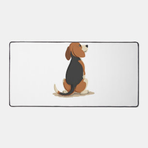 Alfrombrillas De Escritorio Ilustración de vista trasera de perro Beagle vinta