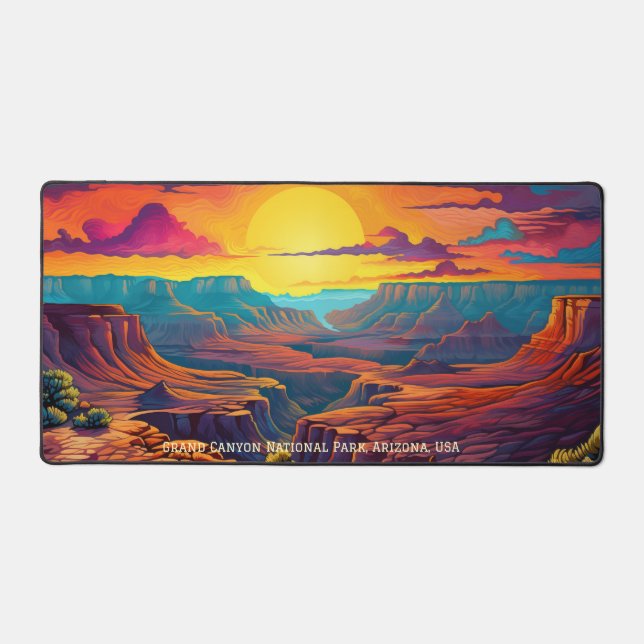 Alfrombrillas De Escritorio Ilustracion del Parque Nacional del Gran Cañón (Anverso)
