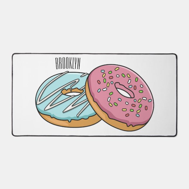 Alfrombrillas De Escritorio Ilustracion Donut personalizado (Anverso)