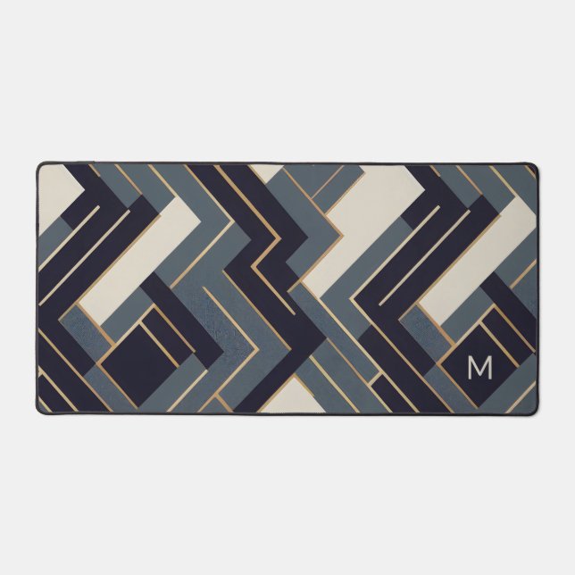 Alfrombrillas De Escritorio Ilustracion dorado geométrico (Anverso)