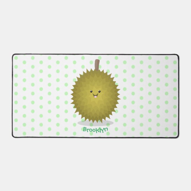 Alfrombrillas De Escritorio Ilustracion feliz personalizado duriano (Anverso)