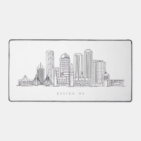 Ilustración minimalista del horizonte de la ciudad