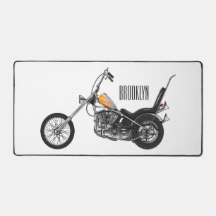 Alfrombrillas De Escritorio Ilustracion personalizado Chopper Motorcycle 1950
