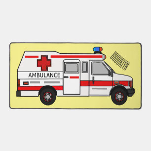 Alfrombrillas De Escritorio Ilustracion personalizado de ambulancia
