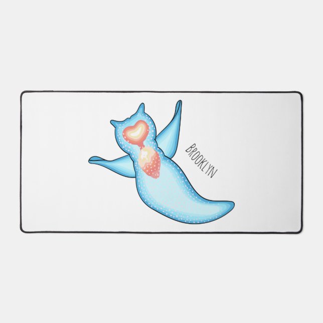 Alfrombrillas De Escritorio Ilustracion personalizado de ángel de mar (Anverso)
