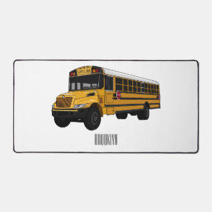 Alfrombrillas De Escritorio Ilustracion personalizado de autobús escolar