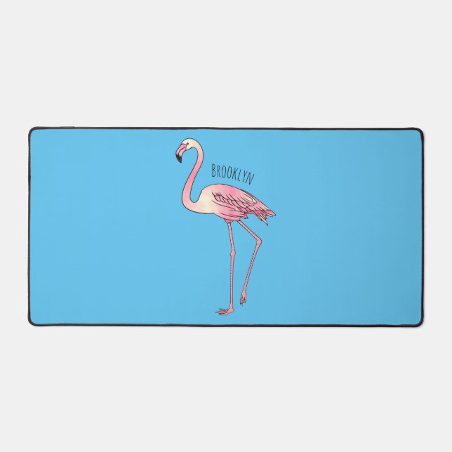 Alfrombrillas De Escritorio Ilustracion personalizado de aves de Flamingo (Anverso)