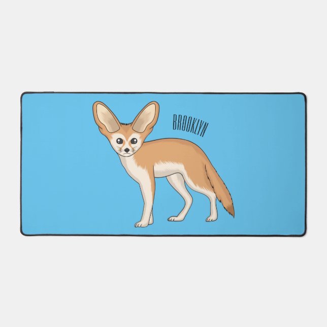 Alfrombrillas De Escritorio Ilustracion personalizado de Fennec fox (Anverso)