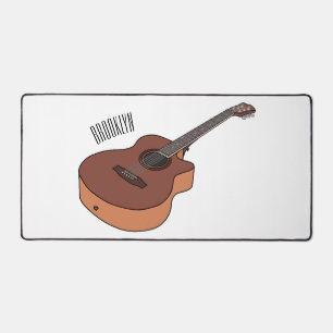 Alfrombrillas De Escritorio Ilustracion personalizado de guitarra acústica