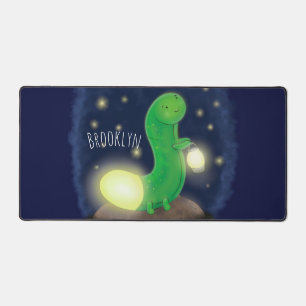 Alfrombrillas De Escritorio Ilustracion personalizado de gusano de brillo verd