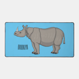 Alfrombrillas De Escritorio Ilustracion personalizado de Javan rhinoceros