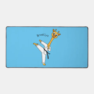 Alfrombrillas De Escritorio Ilustracion personalizado de Kung Fu giraffe