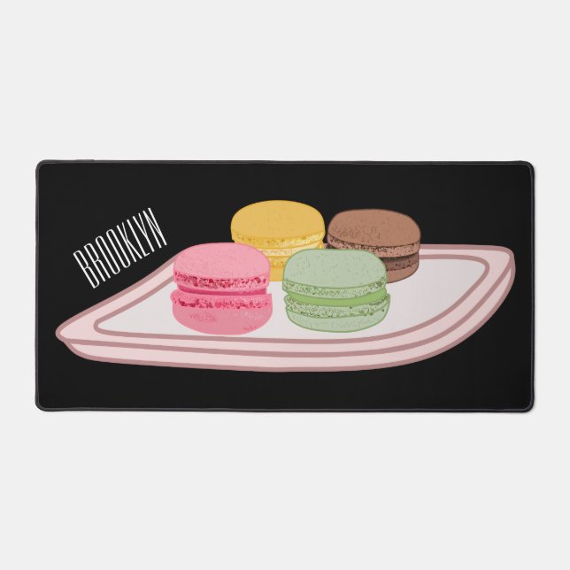 Alfrombrillas De Escritorio Ilustracion personalizado de Macaron (Anverso)