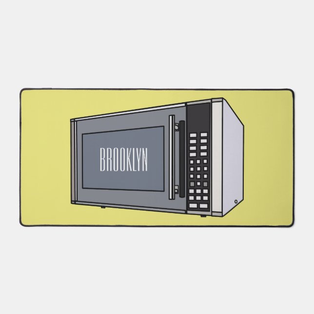 Alfrombrillas De Escritorio Ilustracion personalizado de microondas (Anverso)