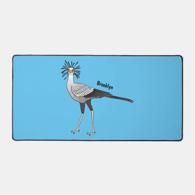 Alfrombrillas De Escritorio Ilustracion personalizado de pájaro de Secretario (Anverso)