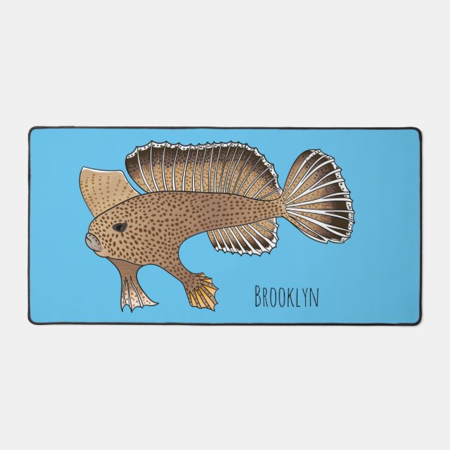 Alfrombrillas De Escritorio Ilustracion personalizado de pez mano (Anverso)