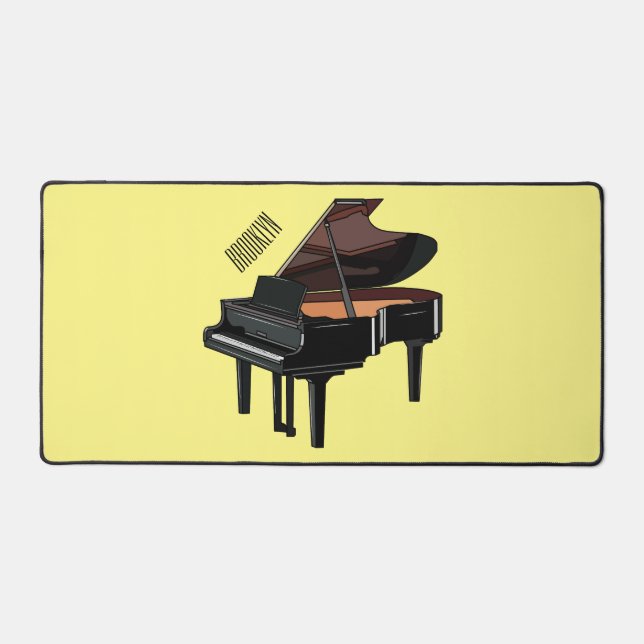 Alfrombrillas De Escritorio Ilustracion personalizado de piano (Anverso)
