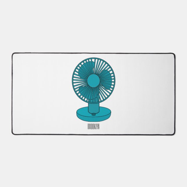 Alfrombrillas De Escritorio Ilustracion personalizado de ventilador (Anverso)