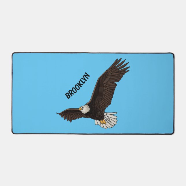 Alfrombrillas De Escritorio Ilustracion personalizado del águila calva (Anverso)