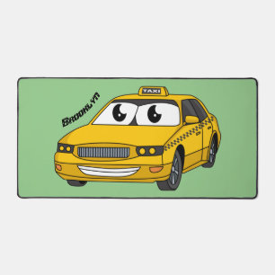 Alfrombrillas De Escritorio Ilustracion personalizado divertido de taxi amaril