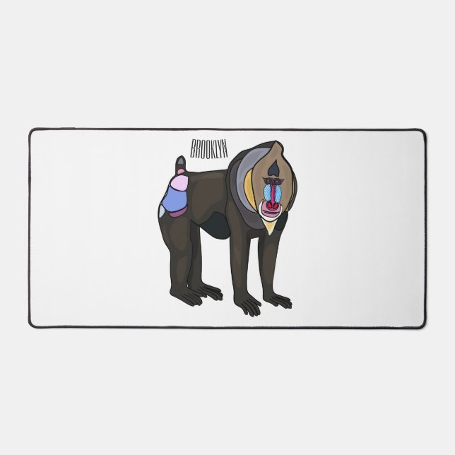 Alfrombrillas De Escritorio Ilustracion personalizado Mandrill (Anverso)