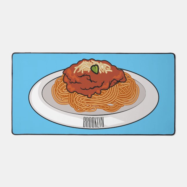 Alfrombrillas De Escritorio Ilustracion personalizado Spaghetti (Anverso)