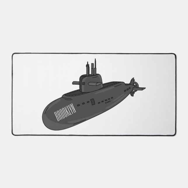 Alfrombrillas De Escritorio Ilustracion personalizado submarino (Anverso)