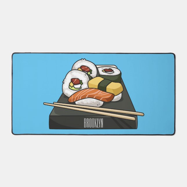 Alfrombrillas De Escritorio Ilustracion personalizado Sushi (Anverso)
