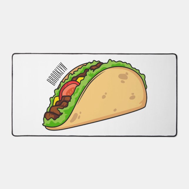 Alfrombrillas De Escritorio Ilustracion personalizado Taco (Anverso)