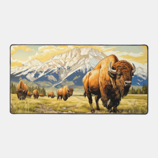 Alfrombrillas De Escritorio Ilustracion Roaming Bison