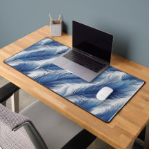 Impresión de patrones de plumas azules