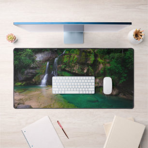 Alfrombrillas De Escritorio Impresionante cascada Virje, Poster de Eslovenia